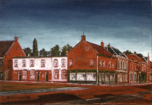 Bestand:Schilderij Raadhuisplein hoek Grotestraat.jpg